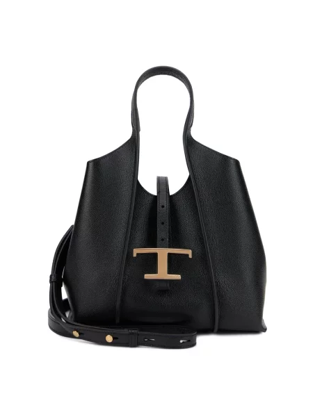 Shopperka Tod's skórzana czarna