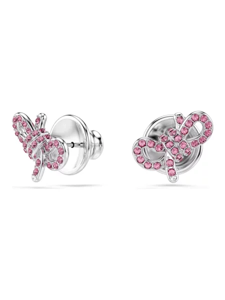 Kolczyki Swarovski różowe