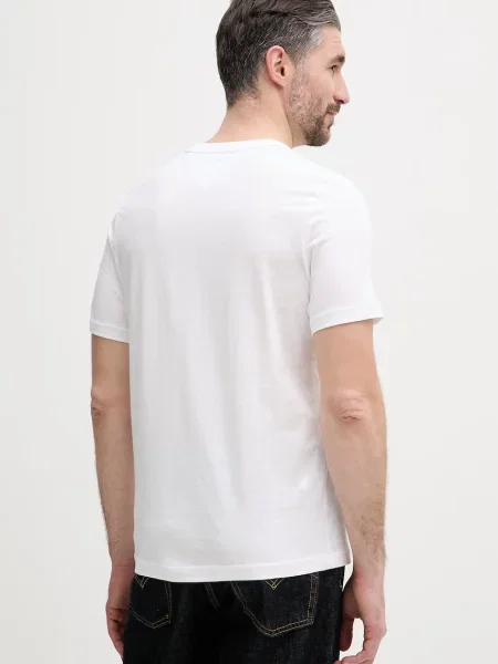 T-shirt o kroju regular fit z czystej bawełny Tommy Hilfiger biała