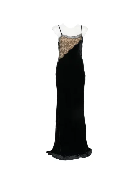 Rochie maxi Stella Mccartney de catifea negru