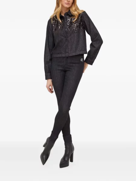 Слаб дънки skinny fit Karl Lagerfeld черно