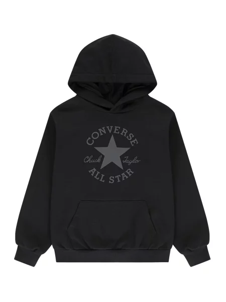 CONVERSE Mikina CHUCK tmavosivá čierna