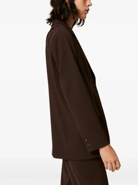Sacou Twinset din satin maro