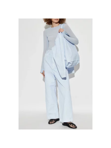 Jeansy Issey Miyake niebieskie