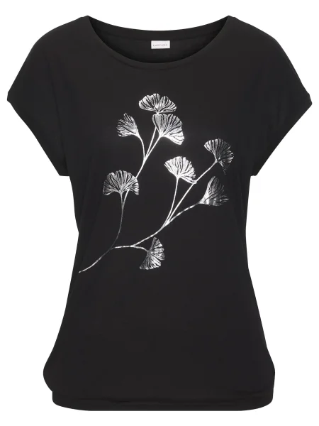 VIVANCE Tricou / argintiu negru
