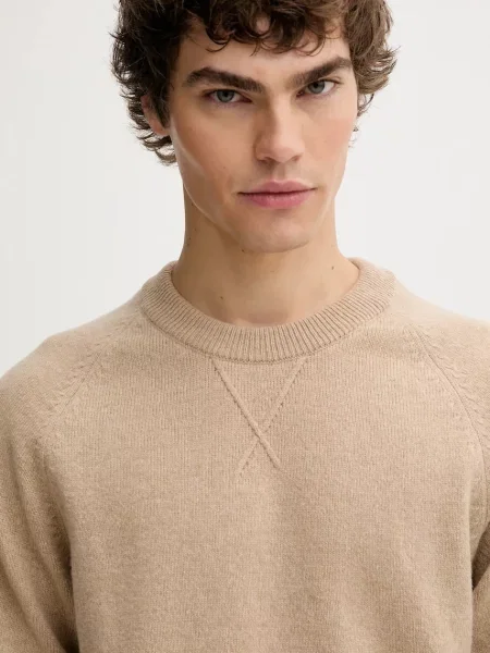 Шерстяной легкий свитер Ps Paul Smith бежевый