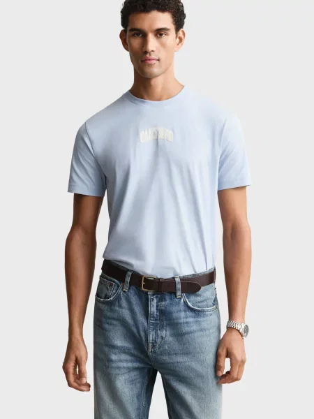 Футболка Gant блакитна