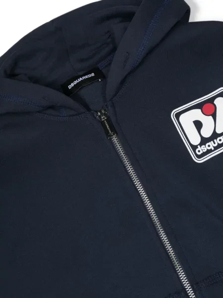 Bluza z kapturem dziecięca Dsquared2 niebieska