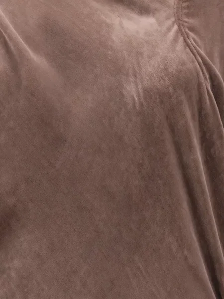 Rochie Rick Owens asimetrică drapată maro