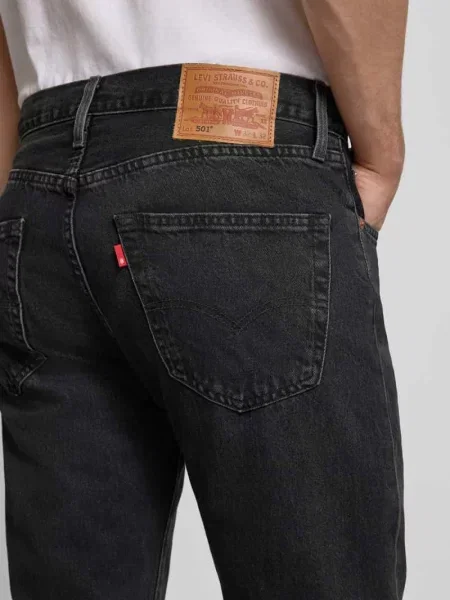 Dżinsy z czystej bawełny o kroju wide leg Fit model Levi's granatowe