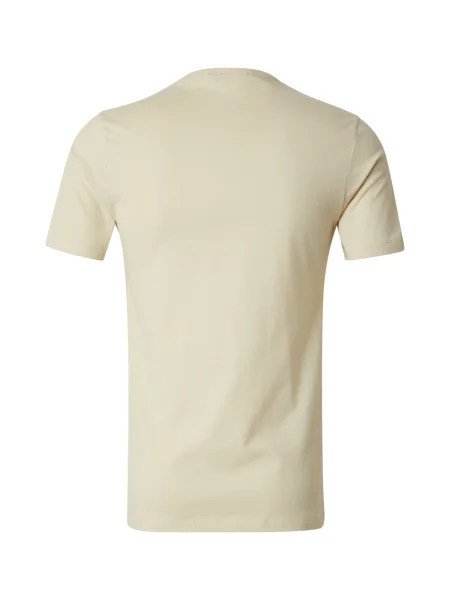 BOSS Tricou Classic ecru / albastru marin negru