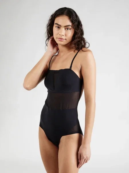 MAGIC Bodyfashion Jednodielne plavky Sheer & Sexy Body čierna