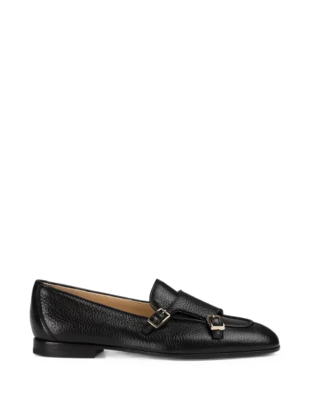 Pantofi loafer Doucal's din piele cu cataramă negru
