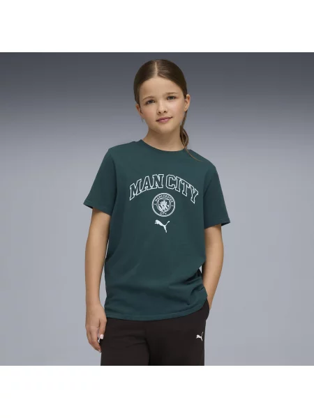 Młodzieżowa koszulka Manchester City FtblCulture PUMA niebieska
