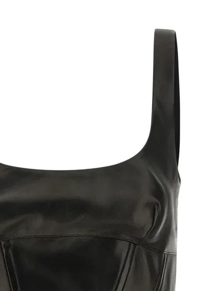 Sutien Ermanno Scervino din piele negru