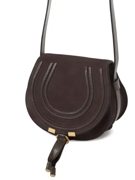 Geanta de piele Chloé Marcie din piele maro