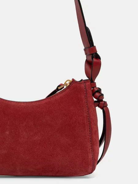 Tommy Hilfiger torebka shopper zamszowa granatowa