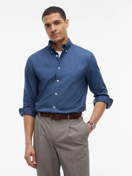 Tommy Hilfiger koszula regular z kołnierzykiem button-down niebieski