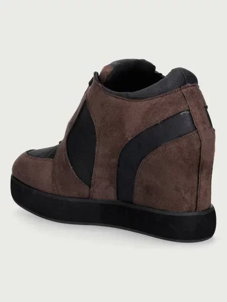 Koi Footwear Icon Lace Up Wedge sneakersy brązowe