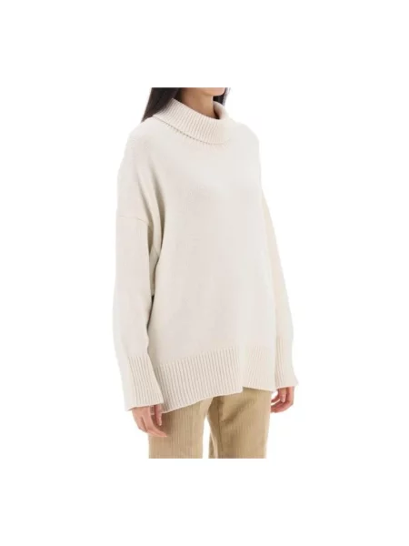 Sweter z golfem Chloe do golfa biały