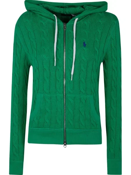 Плетена жилетка Polo Ralph Lauren бродирана синьо