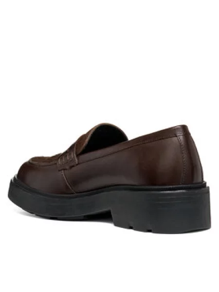 Loafers Geox D Swelen hnedá