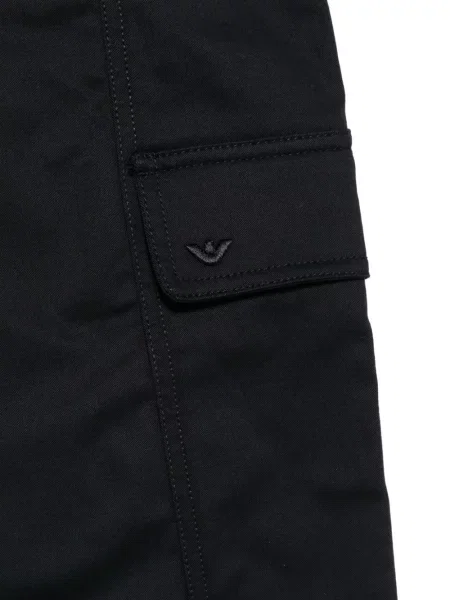 Spodnie cargo dziecięce Emporio Armani czarne