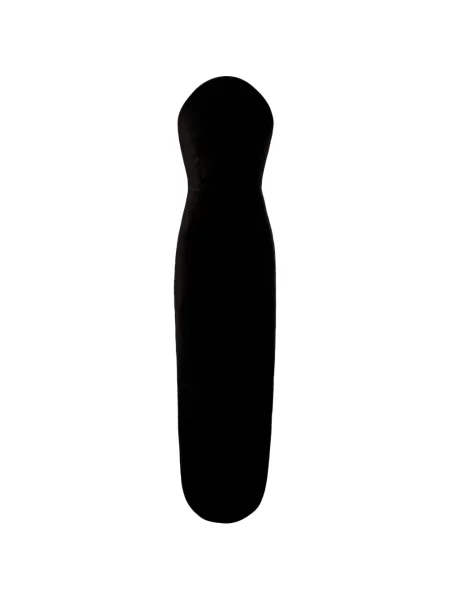 Rochie maxi A.w.a.k.e. Mode cu volane fără bretele negru