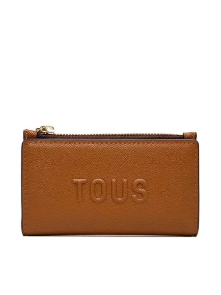 Tous portfel z imitacji skóry brązowy