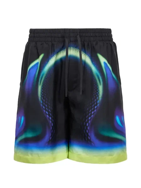 Kraťasy Casablanca s potiskem se stahovací šňůrkou černé