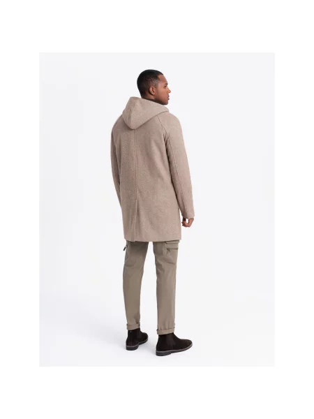 Textil Ombre Pánský kabát Birkiif šedá