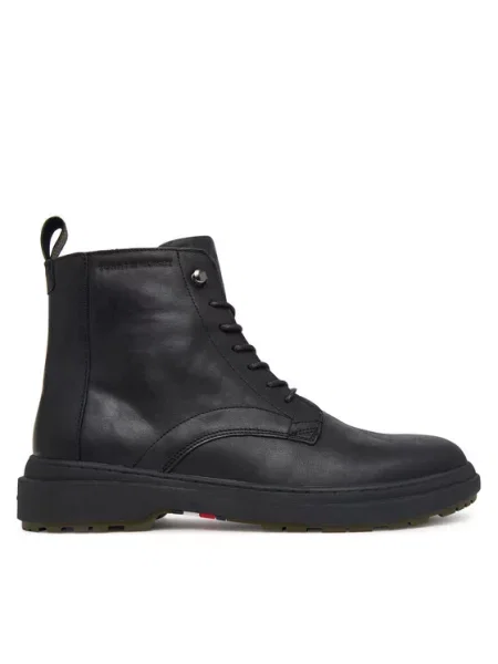 TOMMY HILFIGER Čizme sa vezicama crna