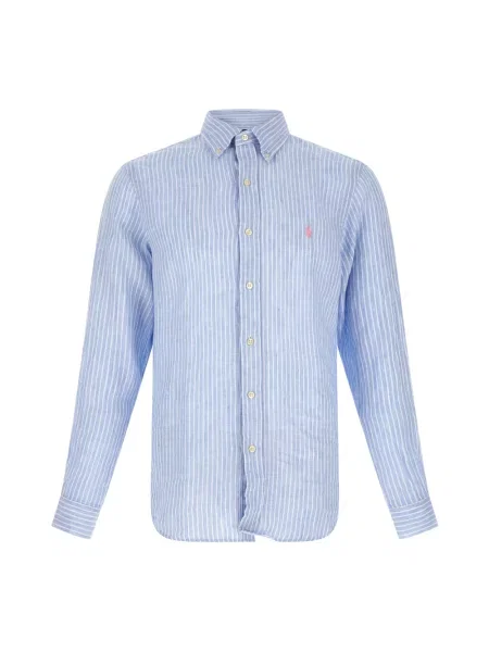 Koszula casualowa o kroju regular fit z czystego lnu Polo Ralph Lauren niebieska