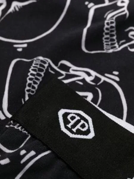 Boxerky Philipp Plein s potiskem černé