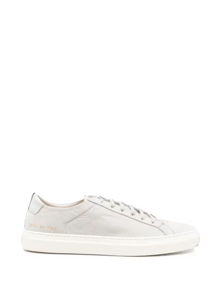 Sneakerși Common Projects din piele gri