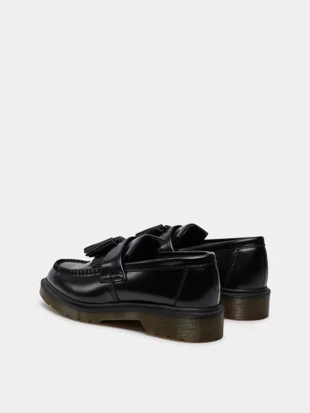 Кожаные лоферы Dr. Martens черные