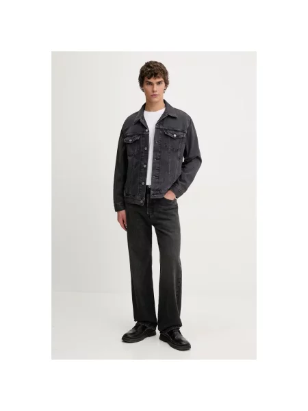 Jeans o kroju loose fit z czystej bawełny model LOOSE' Levi's czarne