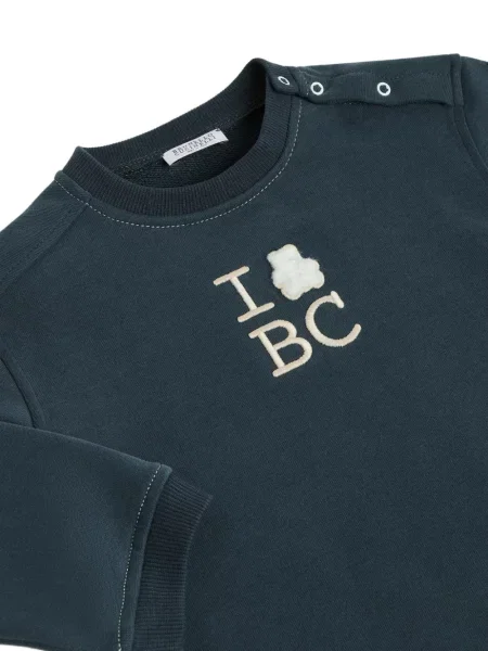 Bluza dziecięca Brunello Cucinelli niebieska