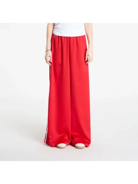 Satynowe szerokie joggery Adidas Originals żółte