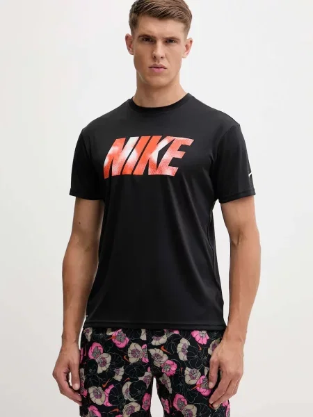 Plavecké tričko Nike černá