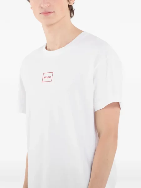 Tricou Hugo cu imagine alb