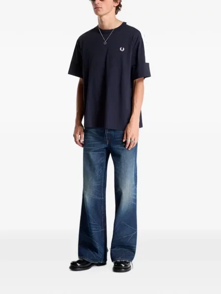 Tricou Fred Perry cu imagine albastru