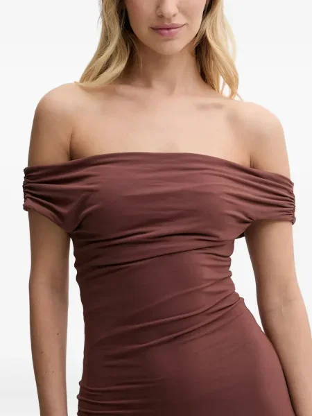 Rochie maxi Bond Eye de costum maro