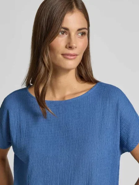 T-shirt o kroju relaxed fit z dodatkiem streczu S.oliver Red Label niebieska