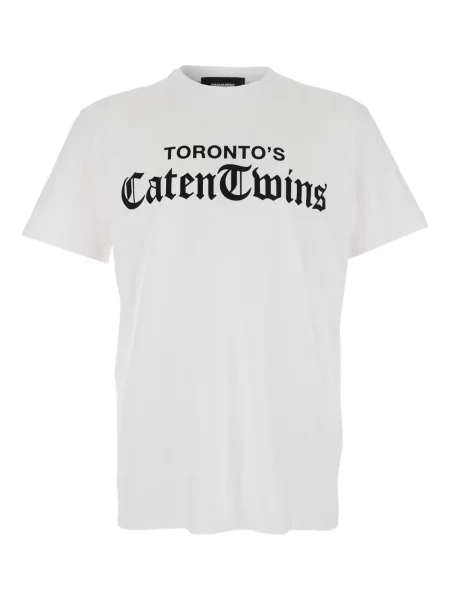 Tricou Dsquared2 cu imagine alb