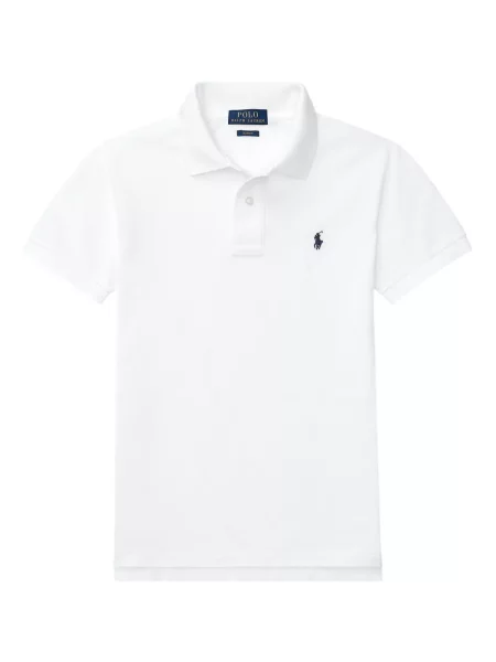 Koszulka polo dziecięca Polo Ralph Lauren biała