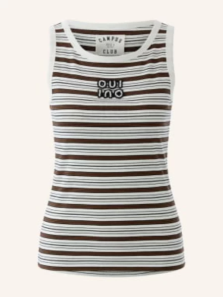 Top Oui z perełkami biały