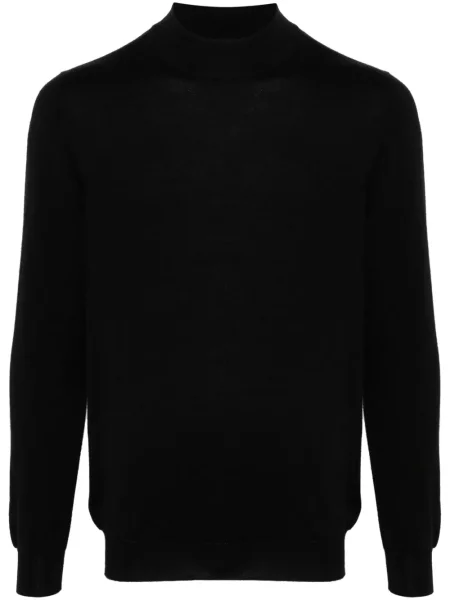 Pulover Kiton de mătase negru