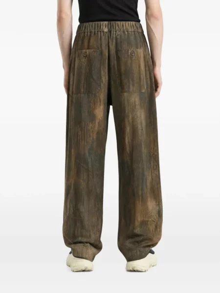 Pantaloni Ziggy Chen cu cordon maro