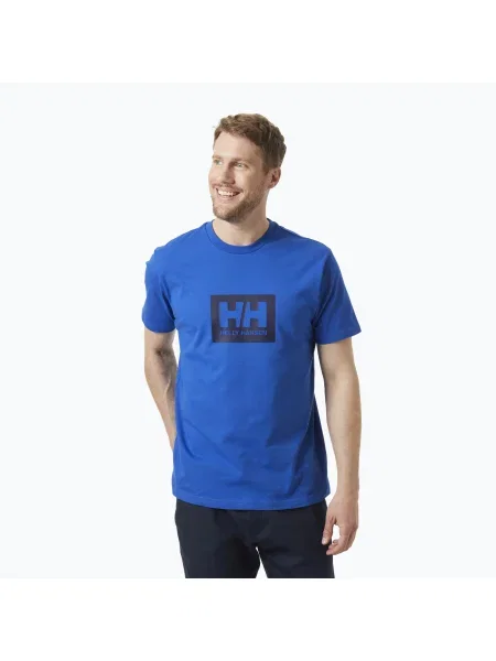 Tricou pentru bărbați Helly Hansen HH Box cobalt